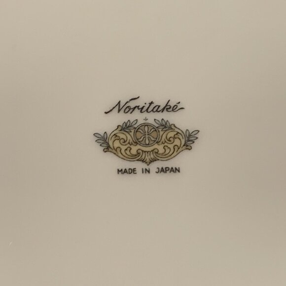 6 Noritake Toki Kaisha Dessert Luncheon Plates Green Bamboo 7.5" Japan Vintage - Picture 8 of 8